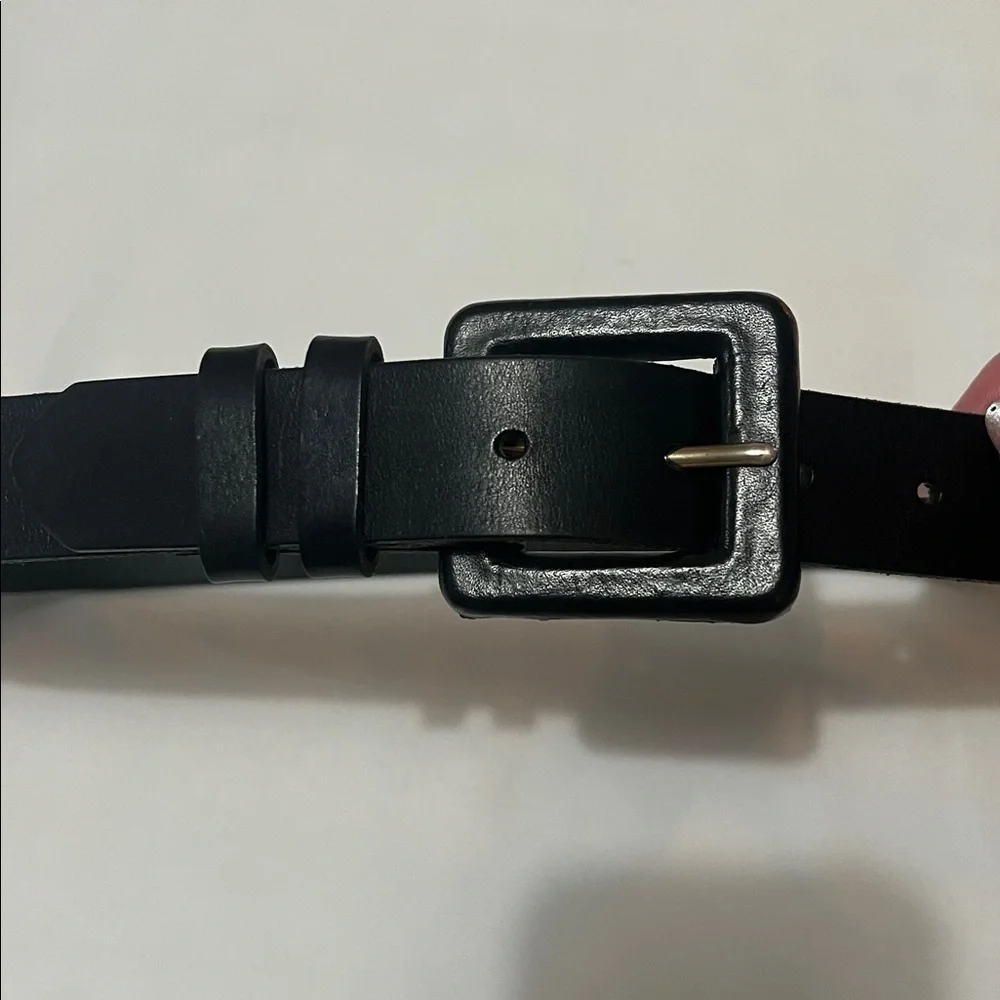 Amanda Smith Black Leather Belt